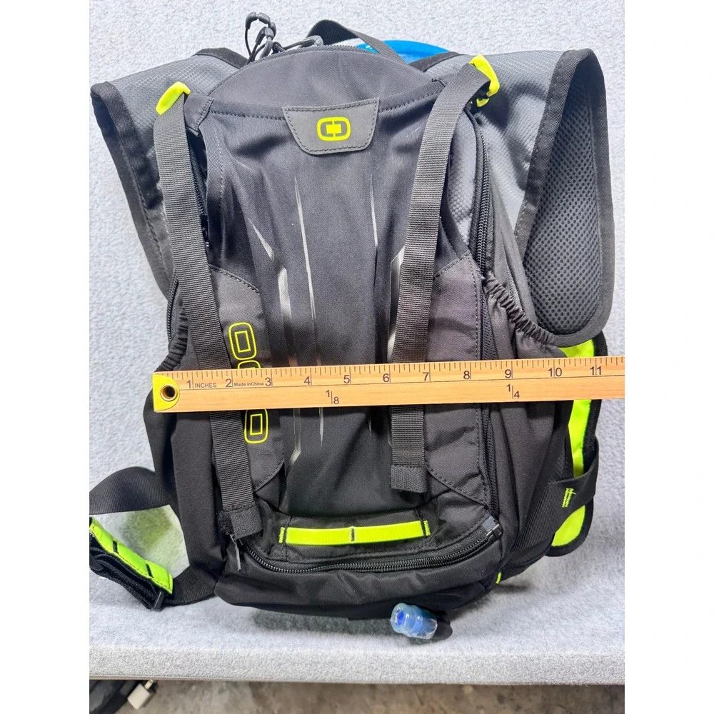OGIO Hydration Backpack Black Neon Yellow 2.0L Reservoir Moto Hiking Bag